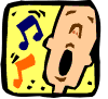 a man singing