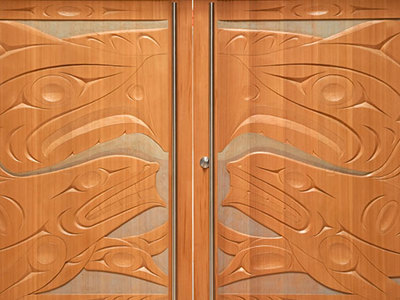 The First Peoples House at the University of Victoria. Pictured: Xwa Lack Tun
