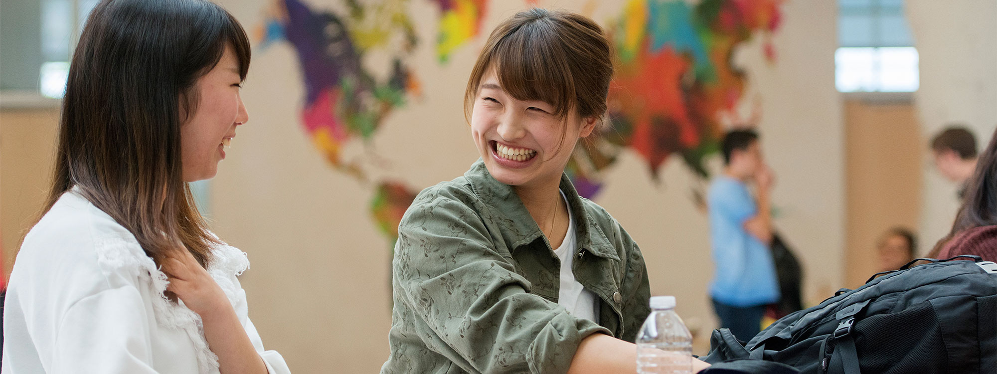 International students learning English