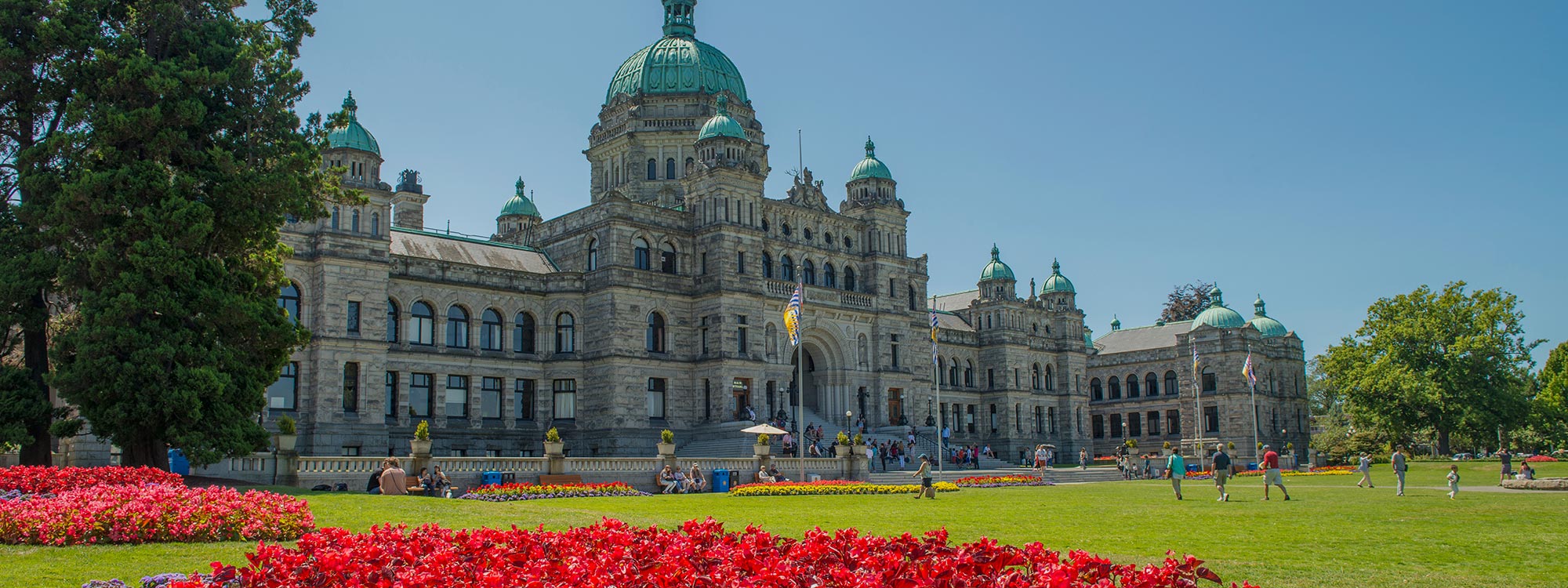 Parliament building in Victoria, British Columbia.