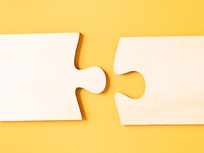 Puzzle pieces that fit together.
