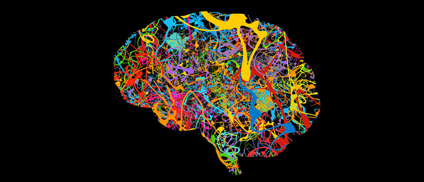 Abstract fractal art background illustration space geometry. Background consists fractal multicolour textures of green, yellow, blue and red.