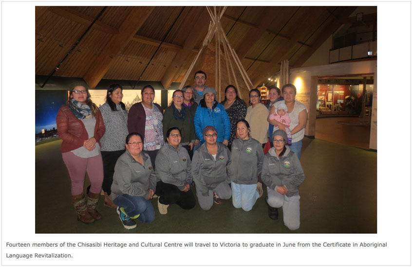 Photo of members of the Chisasibi Heritage and Cultural Centre