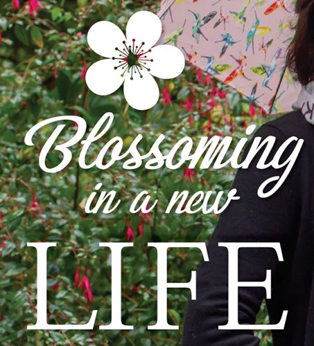 Graphic: Blossoming in a new life. 