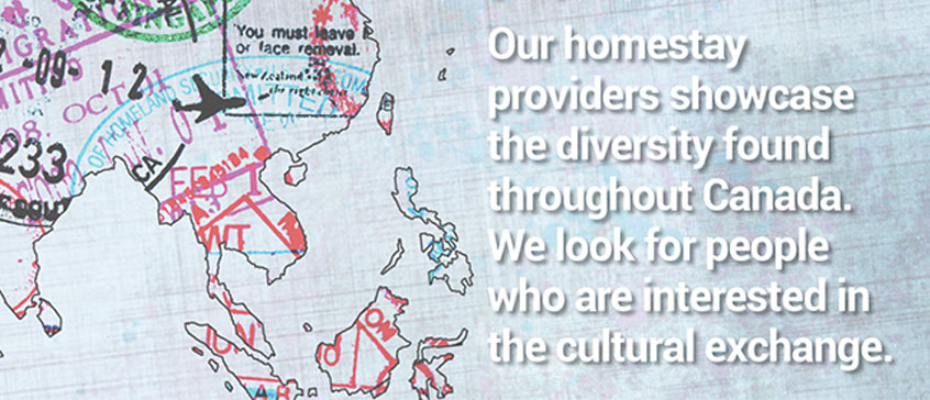 Illustration: Our homestay providers showcase the diversity found through Canada.  